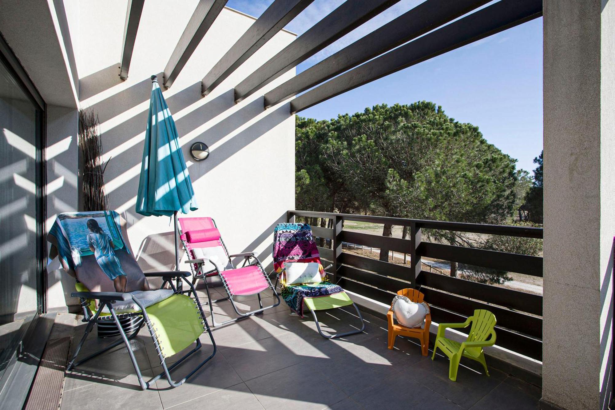 Vert Paradis - Vue Apaisante Sur Golf, Pins Parasols, 2E Etage - 80 M2 Dont Terrasse Avec Pergola, 2 Chambres, 3Et Iles, 3 Clim, Wifi - Piscine, Parking Et Park A Velos, Ascenseur - En Option Linge, Menage - Pistes Cyclables, Mer A Proximite Saint-Cyprien (Pyrenees-Orientales) Exterior foto