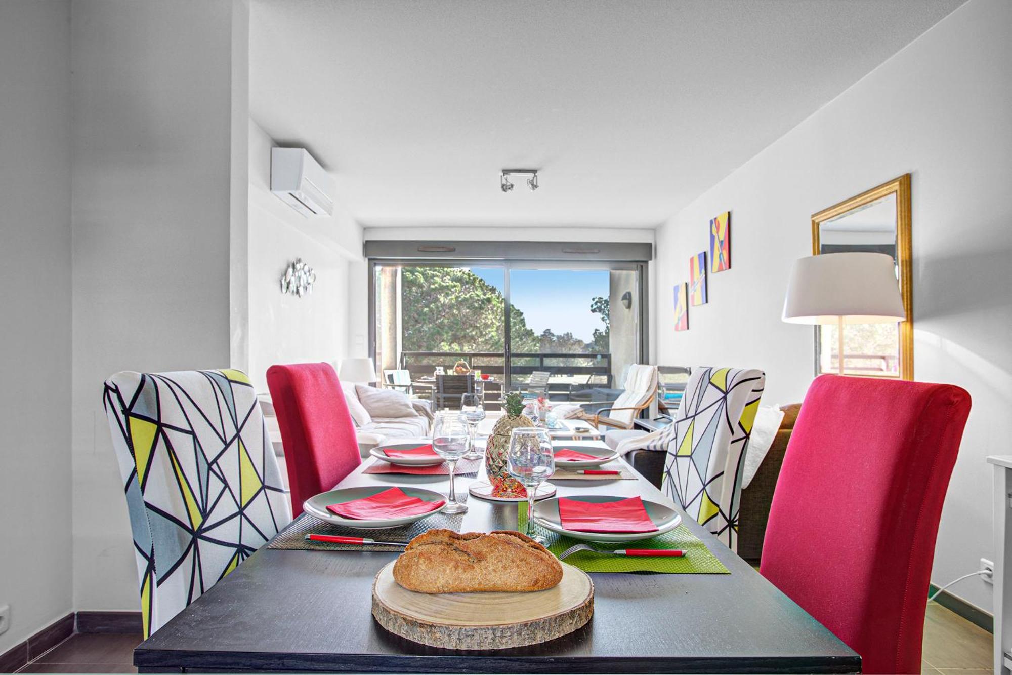 Vert Paradis - Vue Apaisante Sur Golf, Pins Parasols, 2E Etage - 80 M2 Dont Terrasse Avec Pergola, 2 Chambres, 3Et Iles, 3 Clim, Wifi - Piscine, Parking Et Park A Velos, Ascenseur - En Option Linge, Menage - Pistes Cyclables, Mer A Proximite Saint-Cyprien (Pyrenees-Orientales) Exterior foto